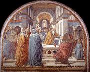 GOZZOLI, Benozzo Expulsion of Joachim from the Temple g oil painting picture wholesale